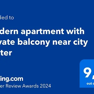 Apartment Modern With Private Balcony Near City Center, Wien
